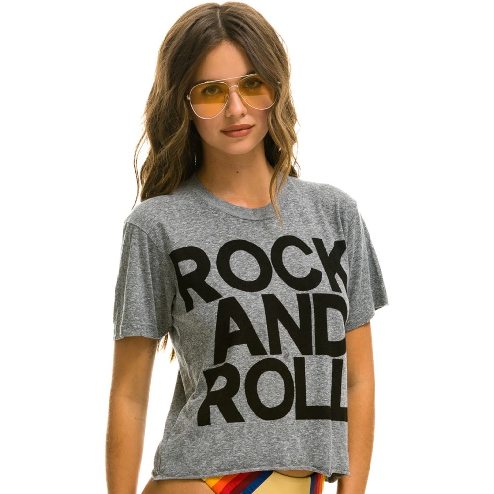 Aviator Nation Rock N Roll Boyfriend Tee